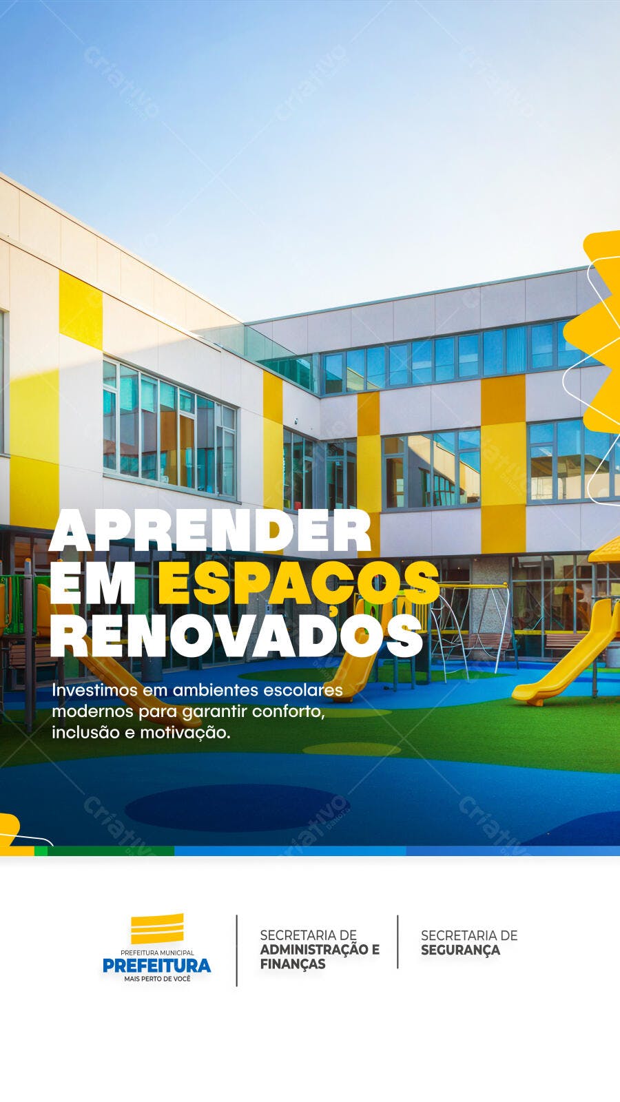 Flyer Escola Renovada PSD Editável