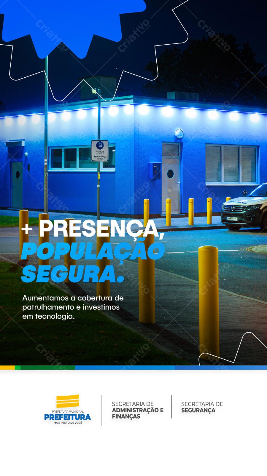 Flyer Segurança Pública PSD Editável