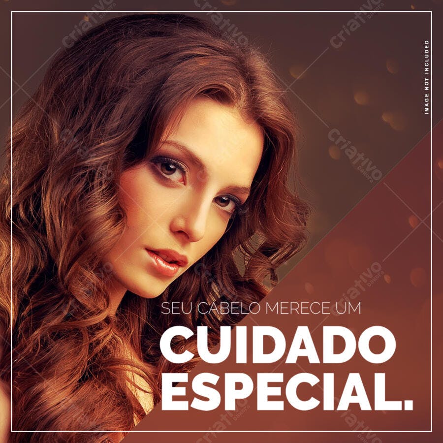 Post para Salão de Beleza PSD Editável