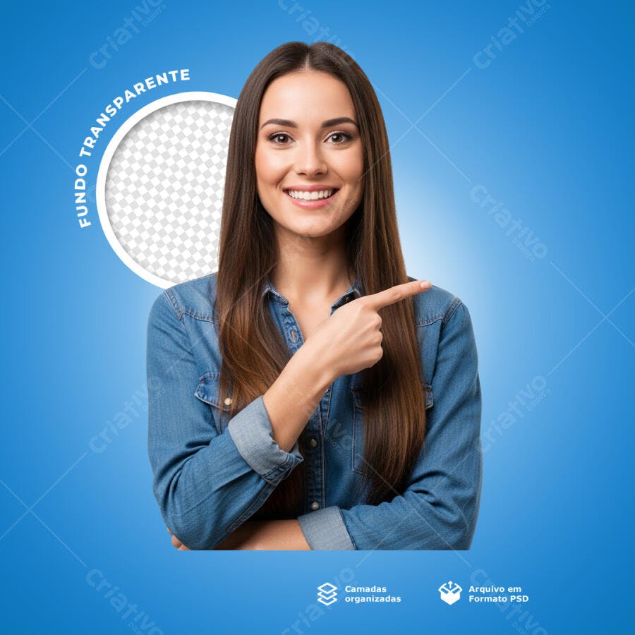 Modelo PSD para Mockup de Apresentação com Fundo Transparente