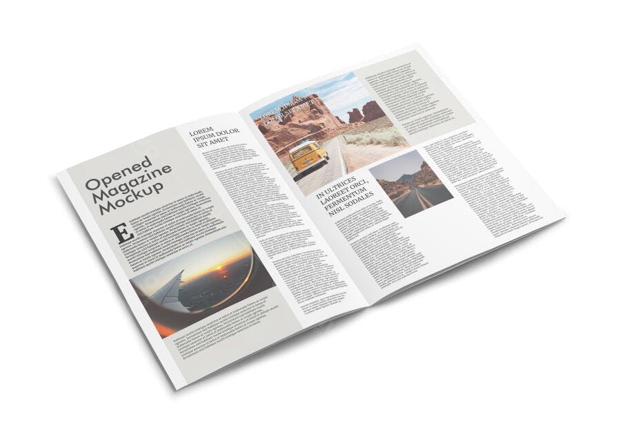 Mockup Revista Aberto: Design Moderno e Realista
