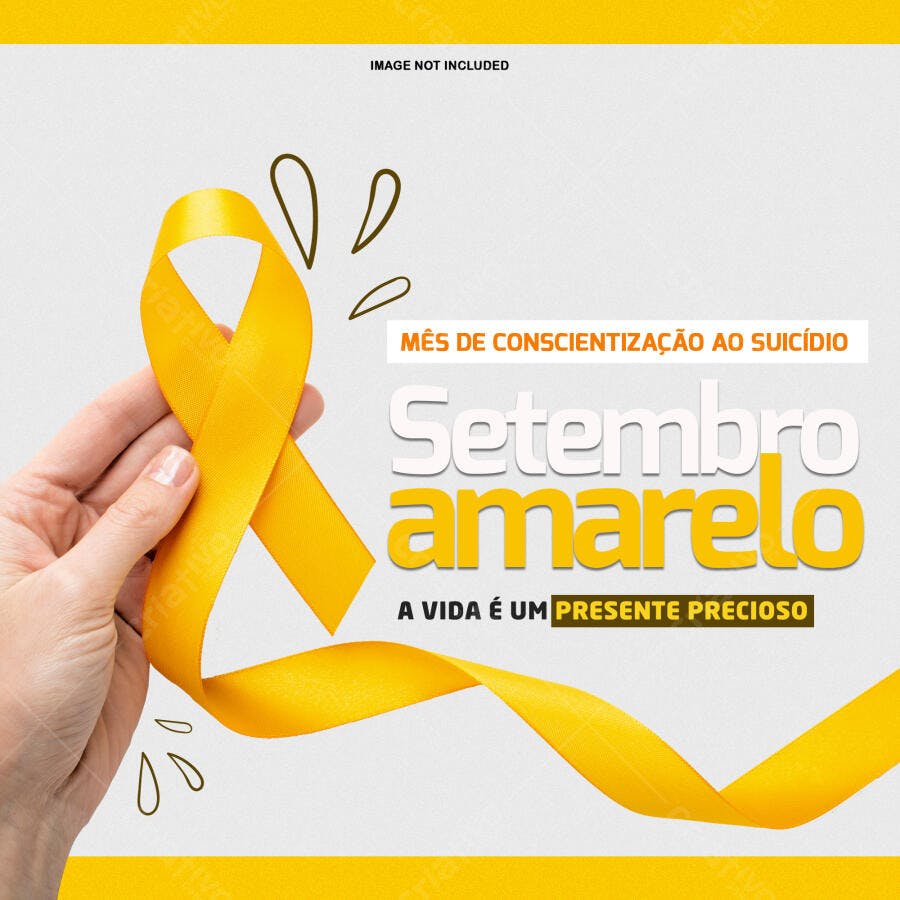 Flyer Setembro Amarelo PSD Editável