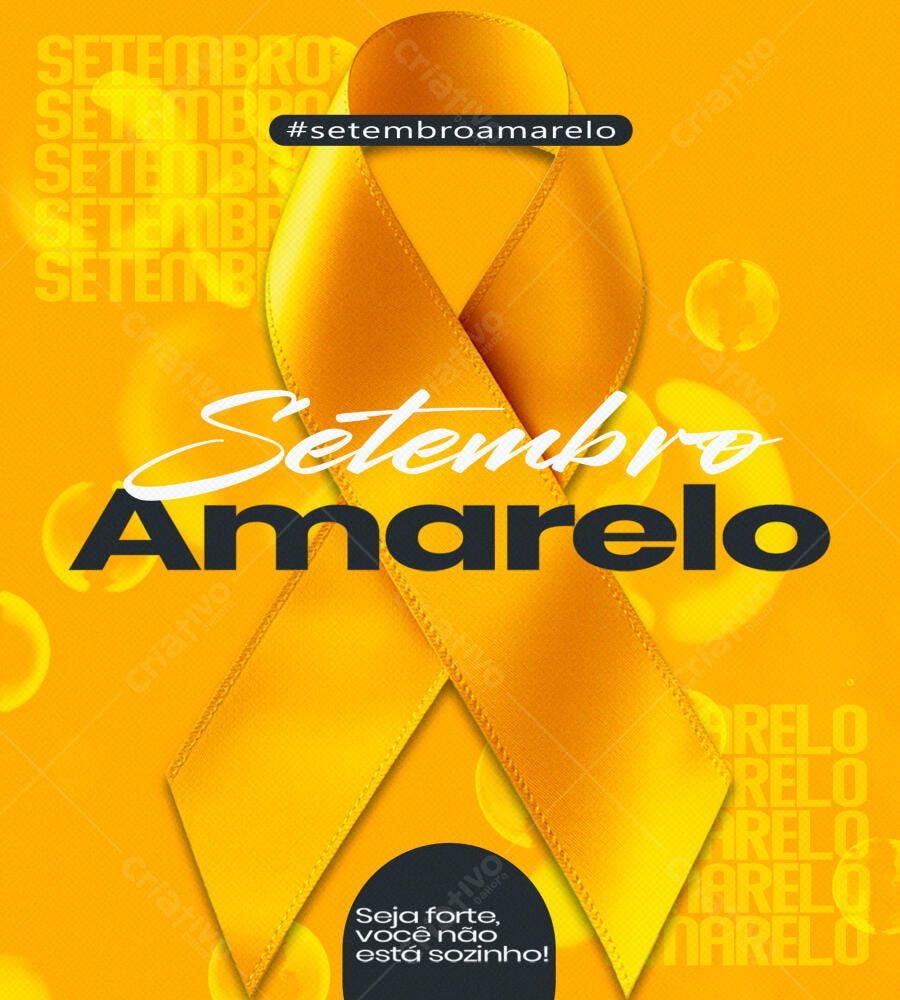 Flyer Setembro Amarelo PSD Editável