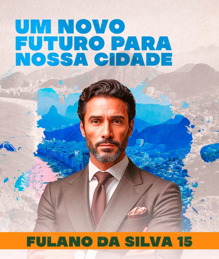 PSD para Campanha Política Eleições PSD Editável