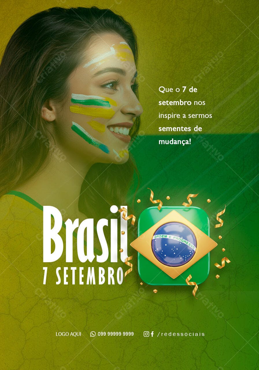 Flyer 7 de Setembro PSD Editável