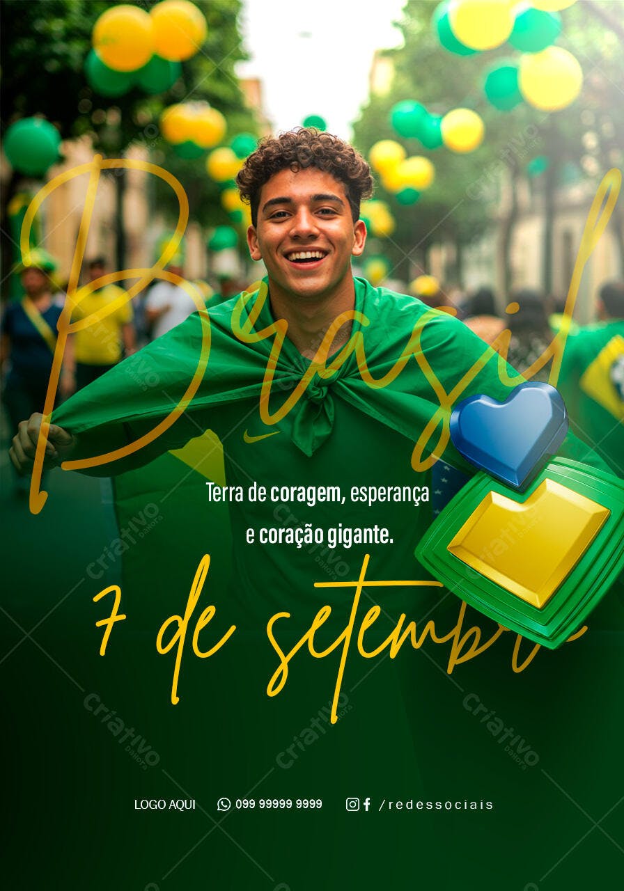 Flyer 7 de Setembro PSD Editável