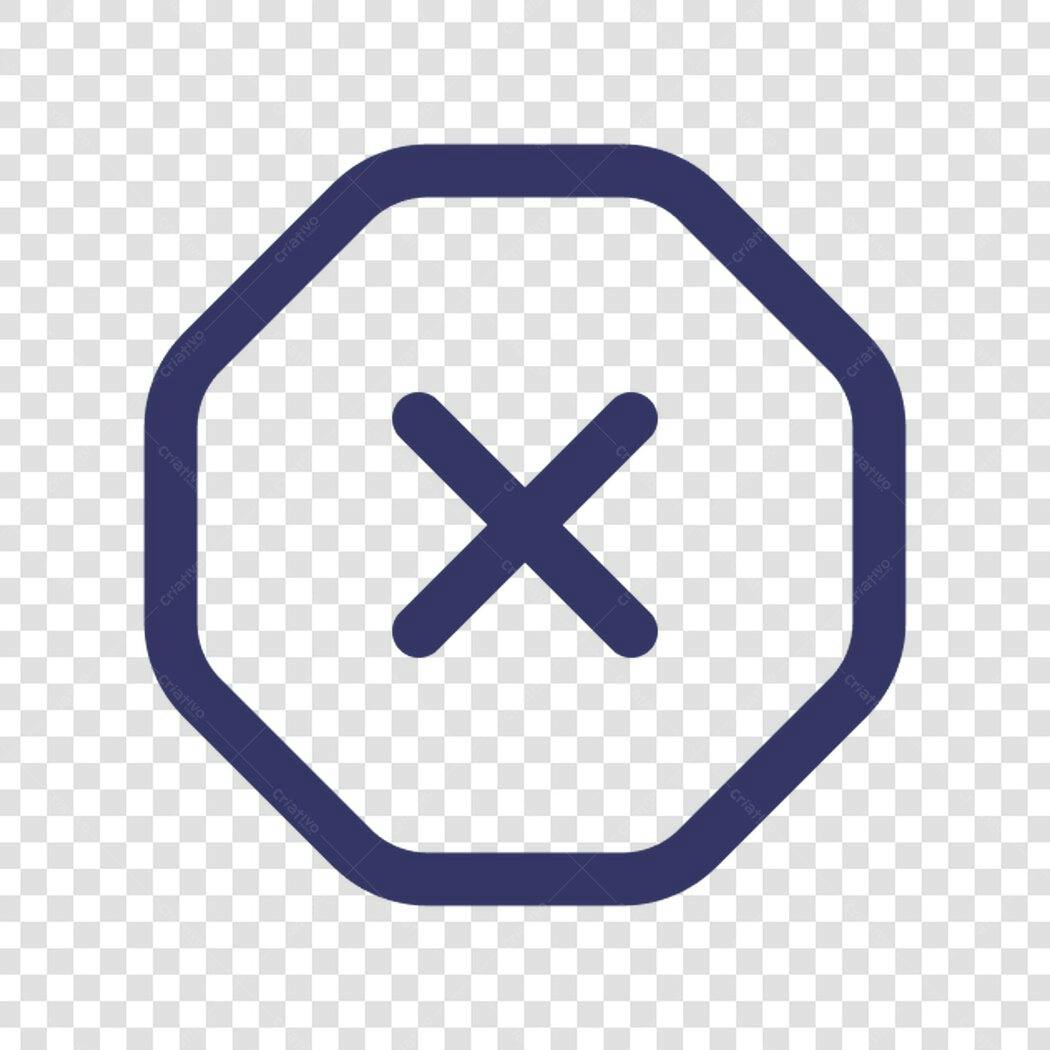 Ícone de Cancelar PNG com fundo transparente