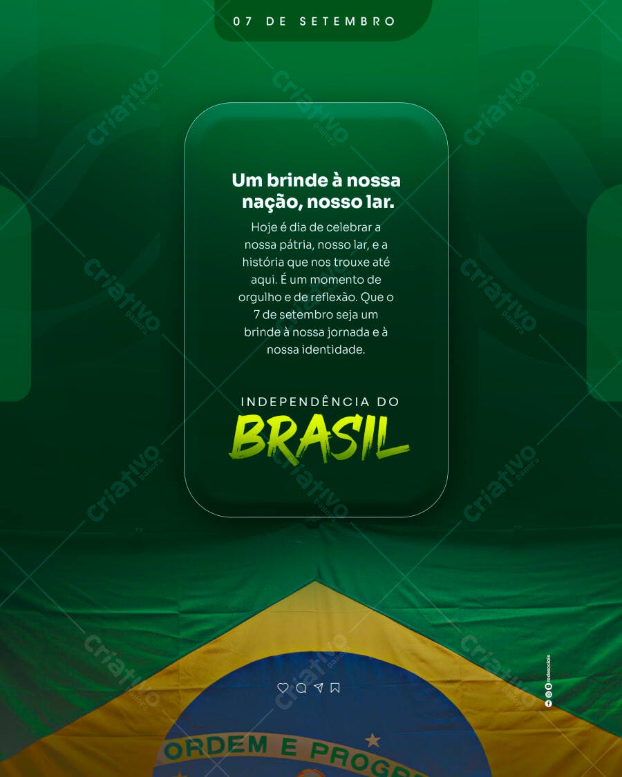 7 de Setembro PSD Editável