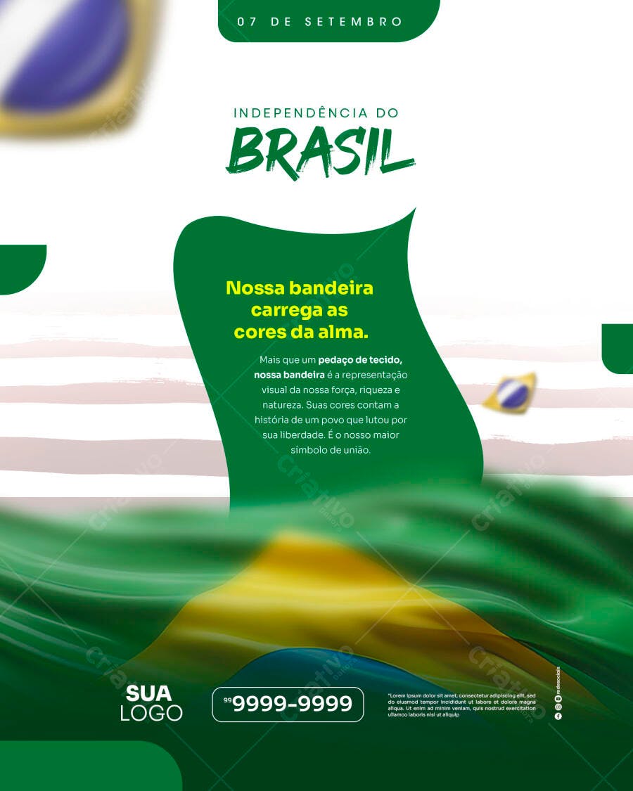 Independência do Brasil PSD Editável