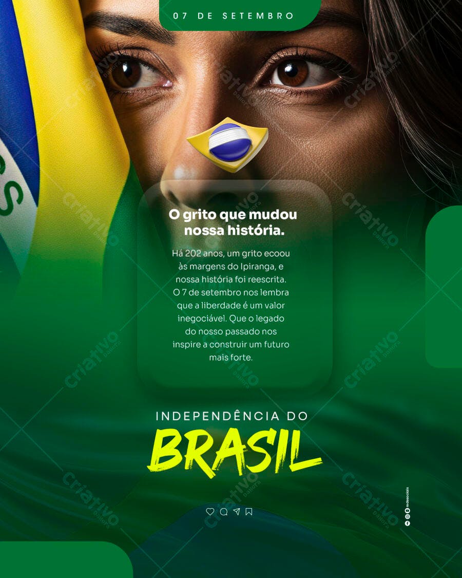 Independência do Brasil PSD Editável