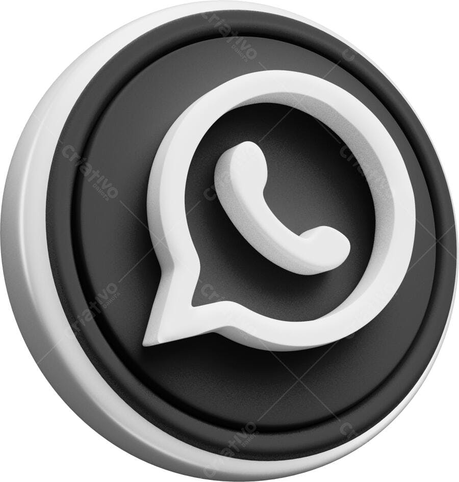 Ícone WhatsApp PNG com fundo transparente