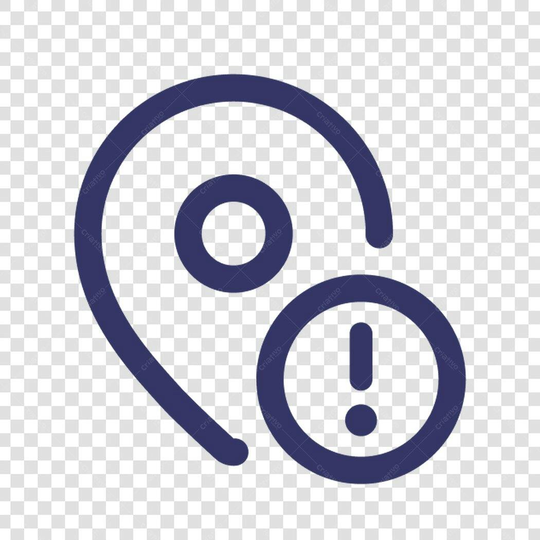 Icone de alerta PNG com fundo transparente