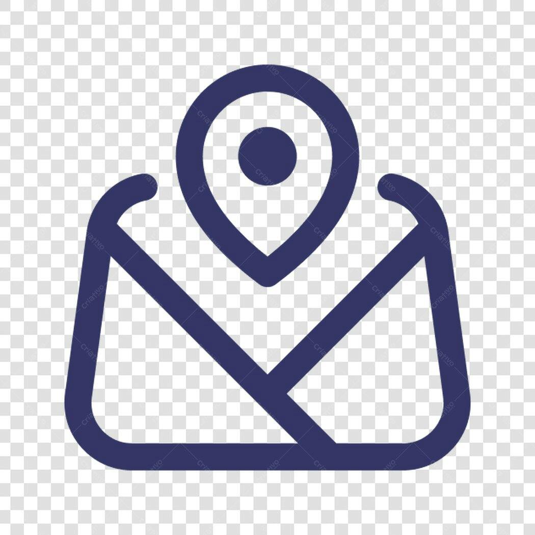 Icone localização mapa PNG com fundo transparente