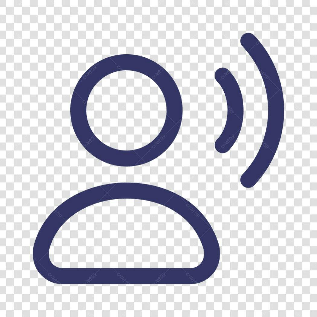 Ícone de Pessoa com Sinal PNG com fundo transparente