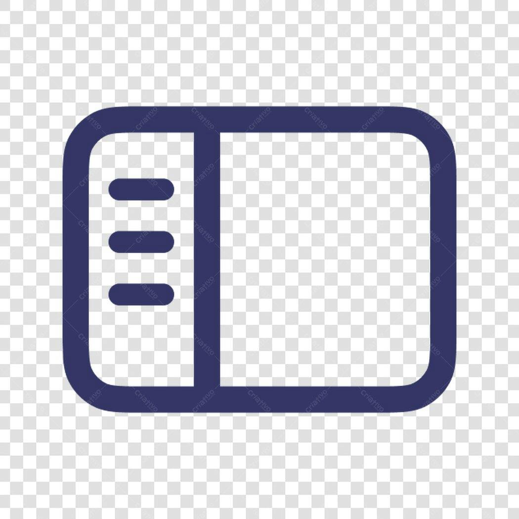 Icone Menu PNG com fundo transparente