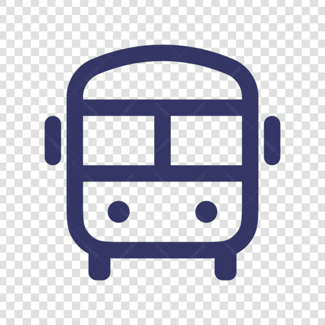 Icone Transporte Ônibus PNG com fundo transparente