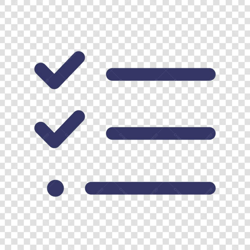 Icone Lista de Tarefas PNG com fundo transparente