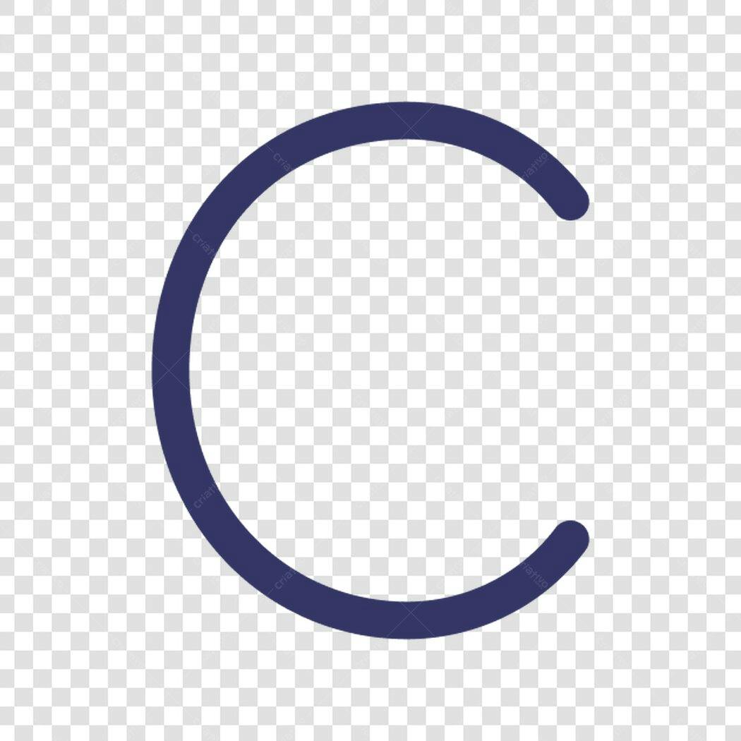 Ícone Letra C PNG com fundo transparente