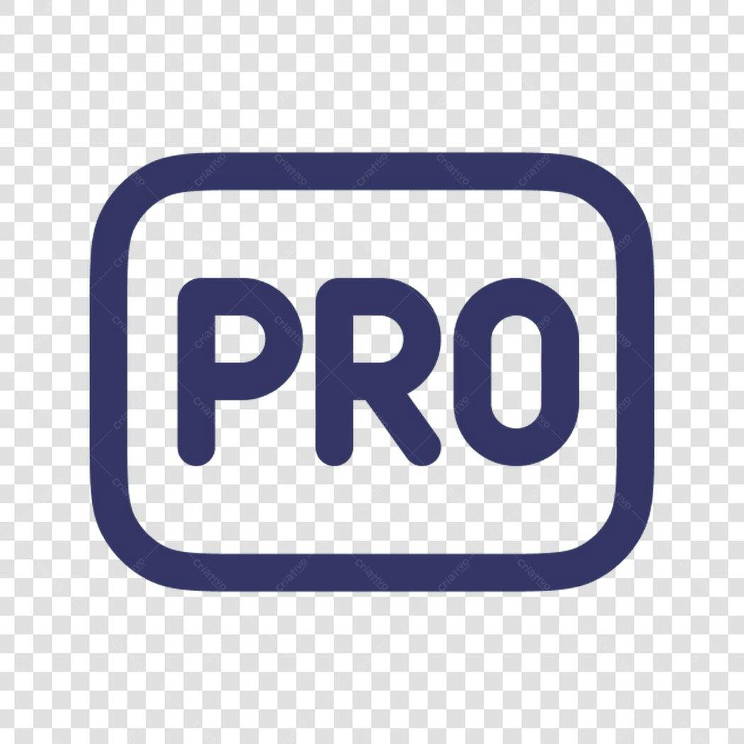 Icone PRO versão profissional PNG com fundo transparente