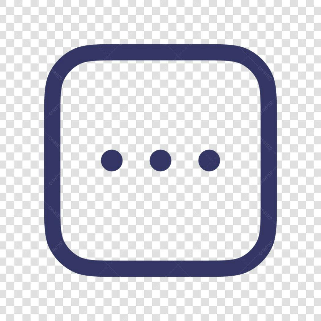 Ícone Menu Opções PNG com fundo transparente