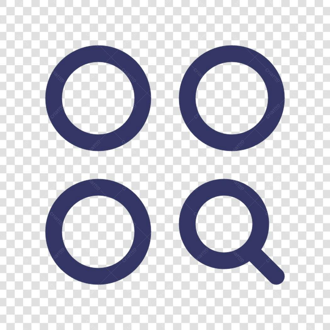 Ícones circulares PNG com fundo transparente