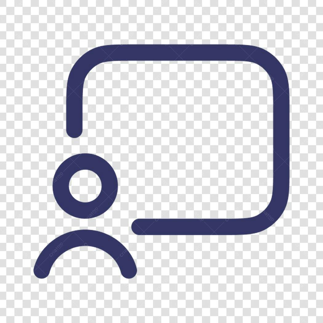 Ícone de pessoa apresentando PNG com fundo transparente