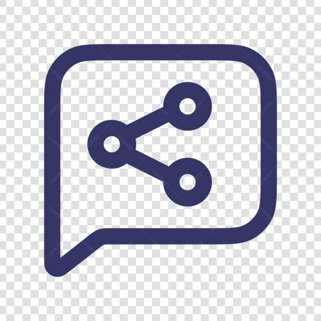 Ícone de Compartilhamento PNG com fundo transparente