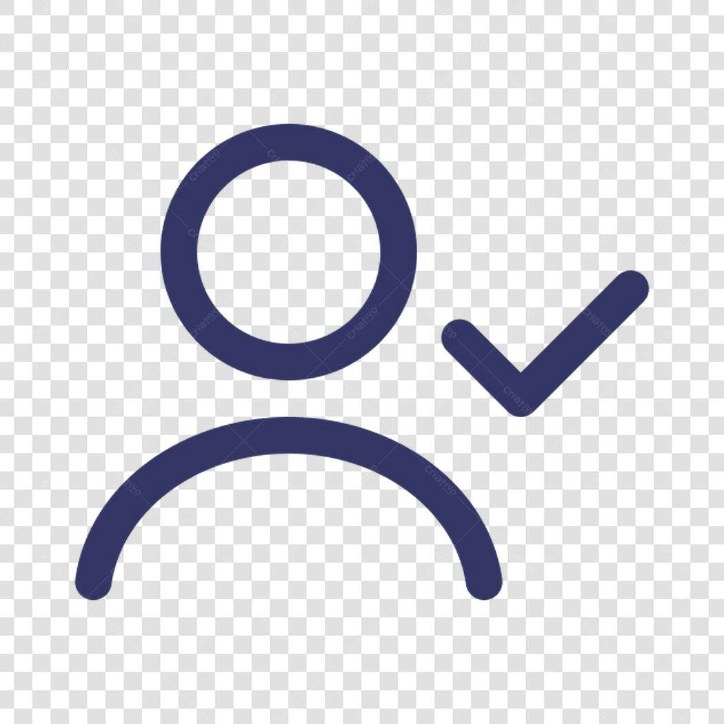 Ícone Usuário Verificado PNG com fundo transparente