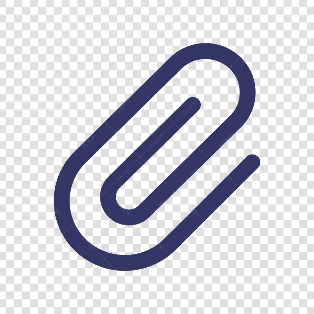 Ícone de clipe PNG com fundo transparente