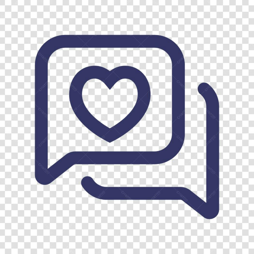 Ícone Mensagem Amor PNG com fundo transparente