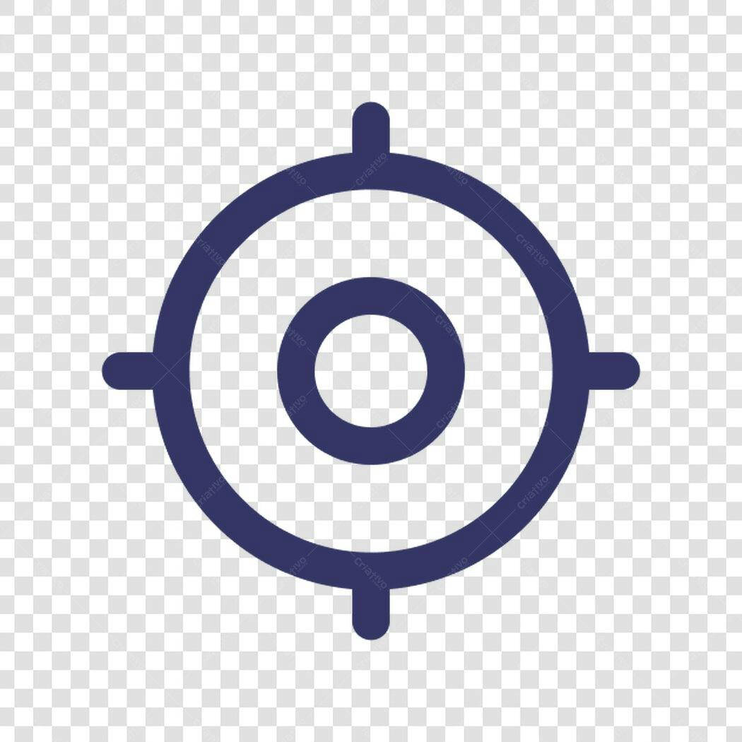 Ícone de alvo PNG com fundo transparente