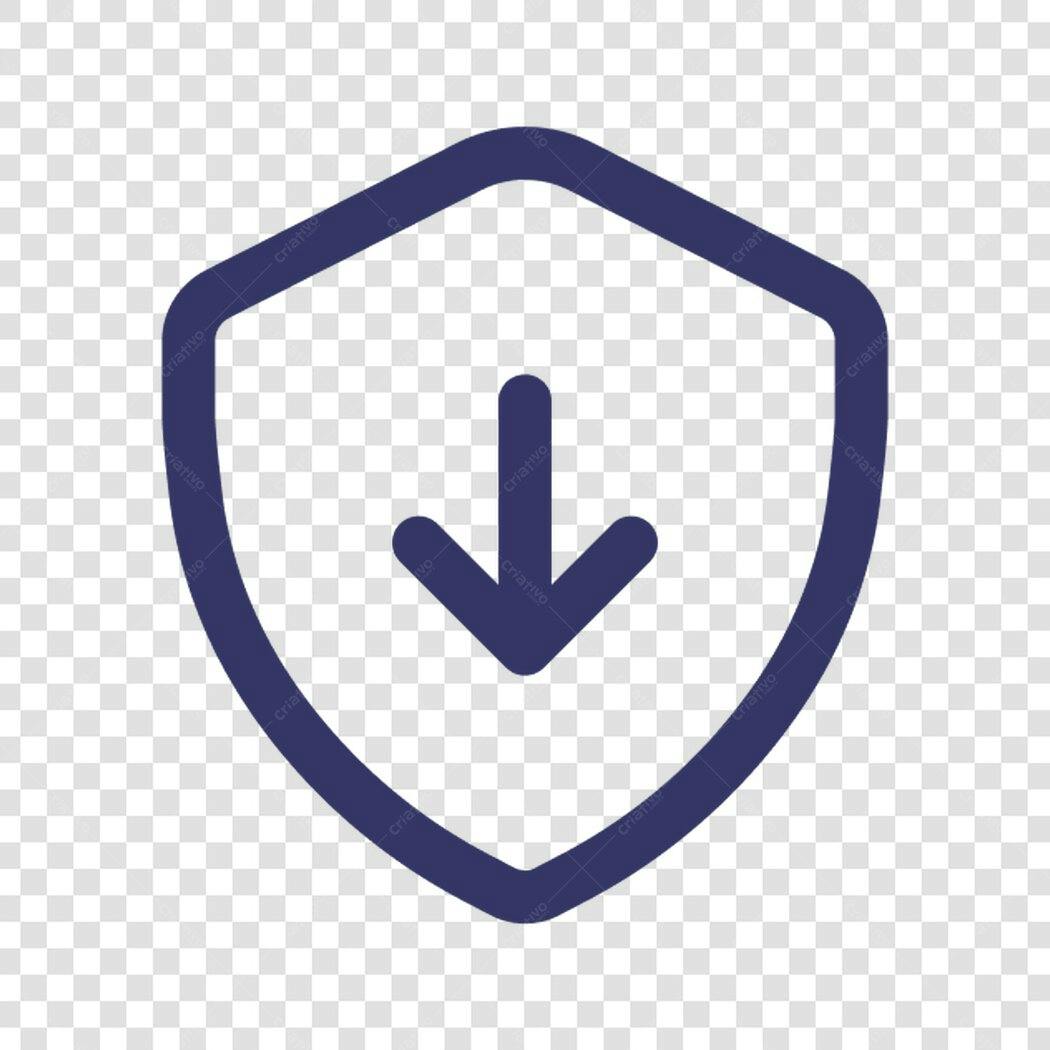 Icone Download Segurança PNG com fundo transparente