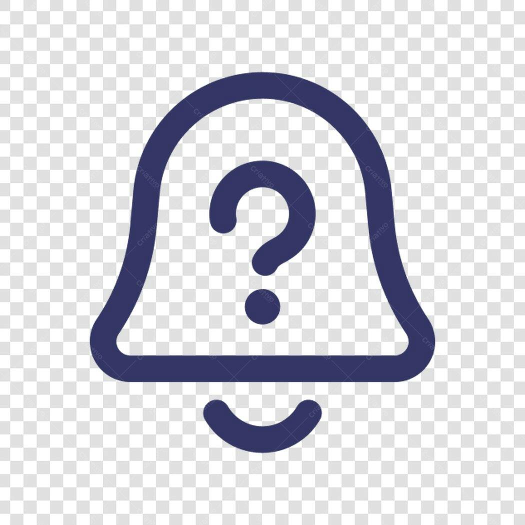 Ícone Notificação com Pergunta PNG com fundo transparente