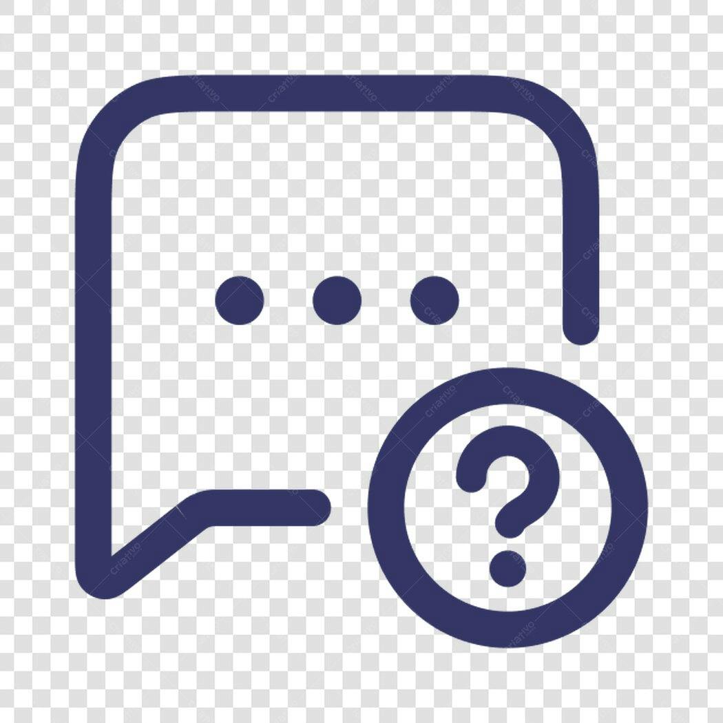 Ícone FAQ Perguntas Frequentes PNG com fundo transparente