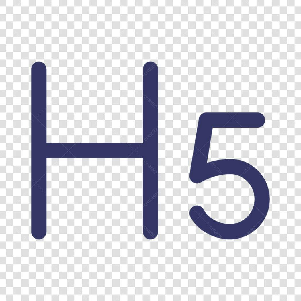Icone H5 PNG com fundo transparente