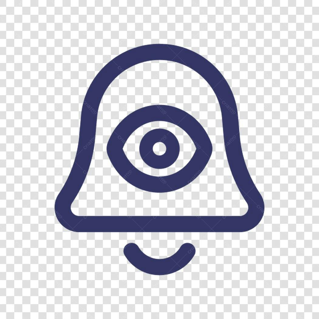 Ícone Notificação Olho PNG com fundo transparente