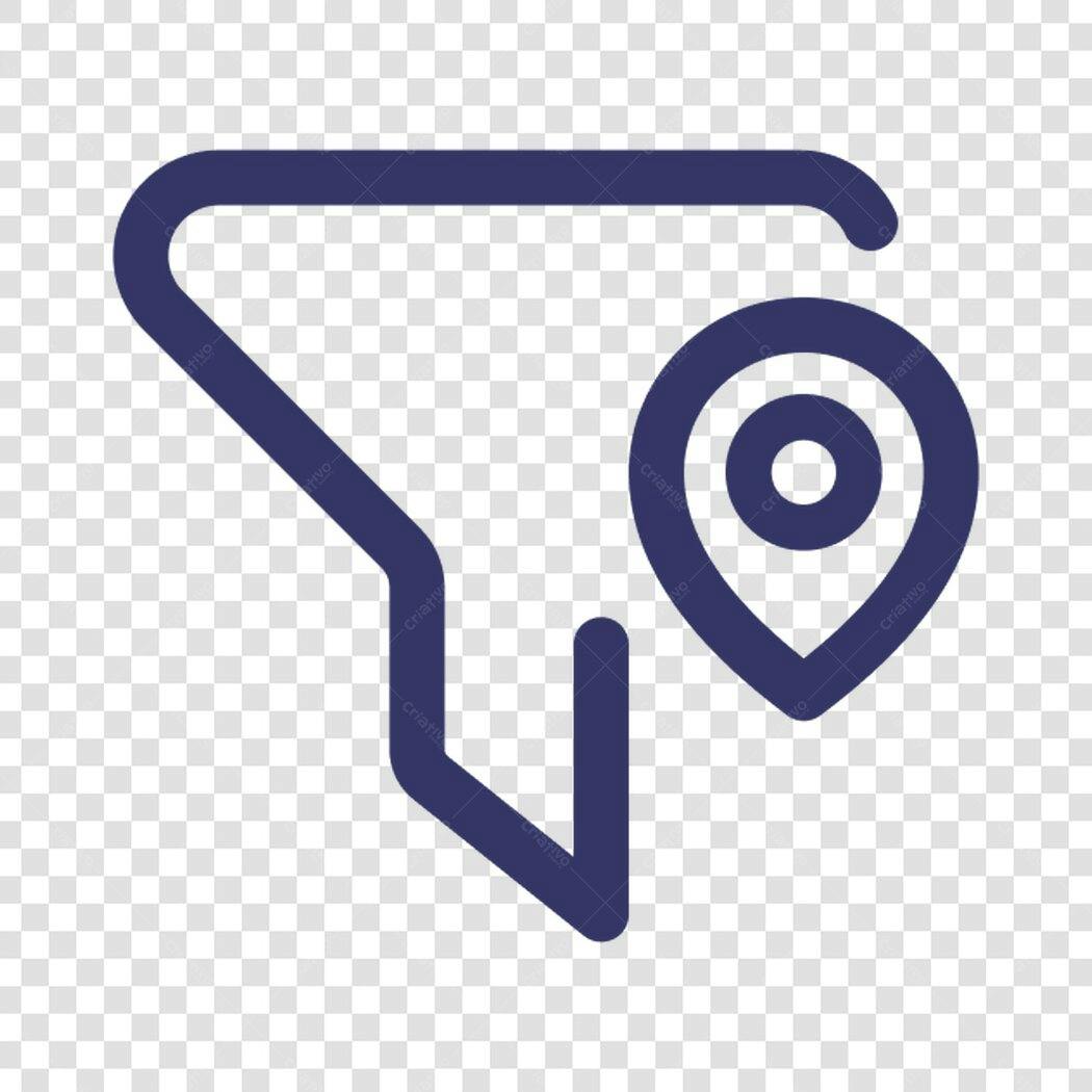 Icone Localização GPS PNG com fundo transparente