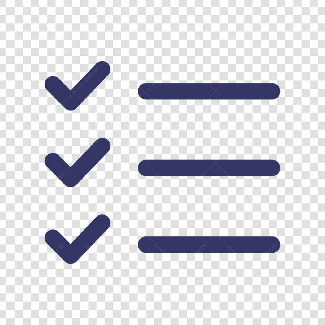 Ícone Checklist PNG com fundo transparente