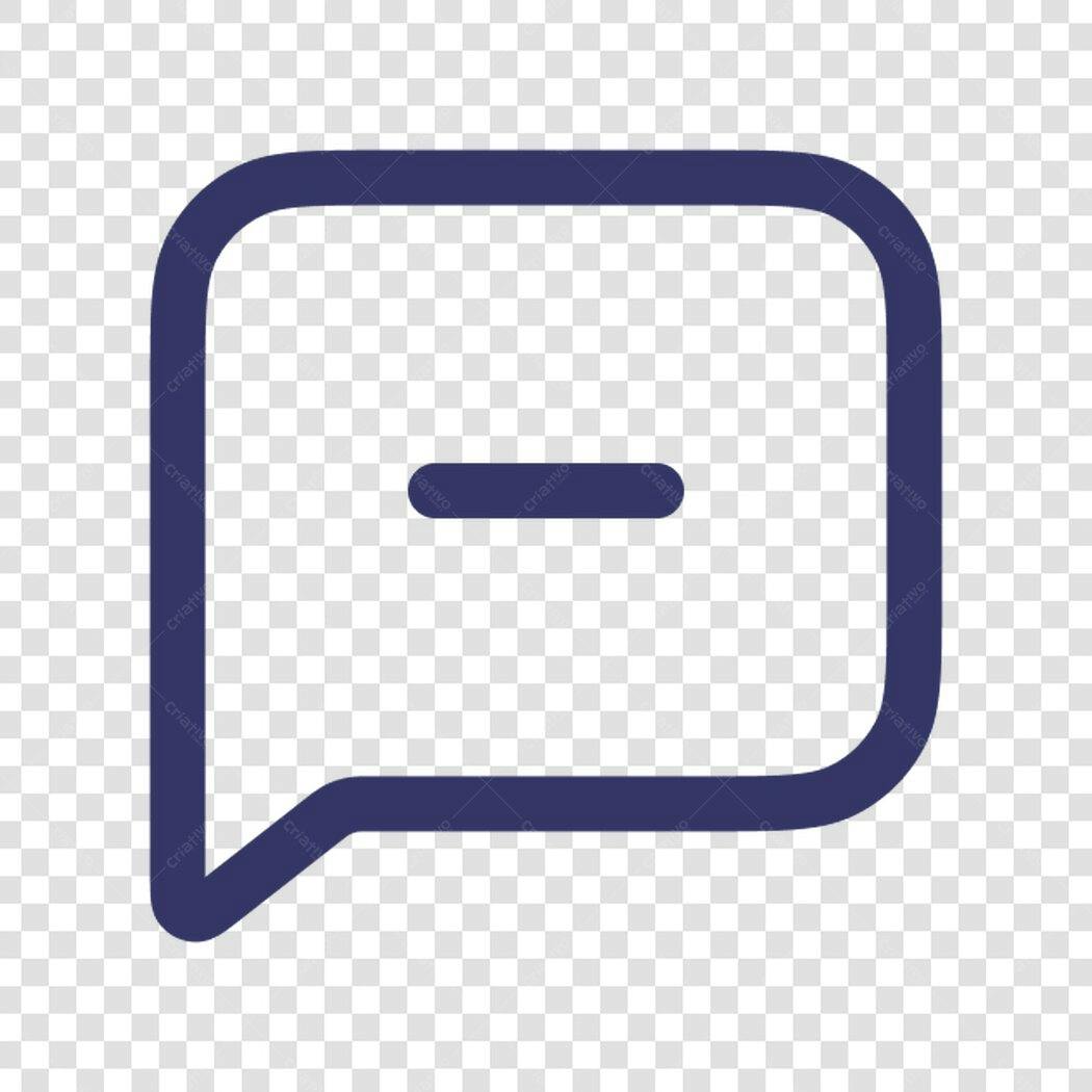 Ícone de Mensagem Removida PNG com fundo transparente
