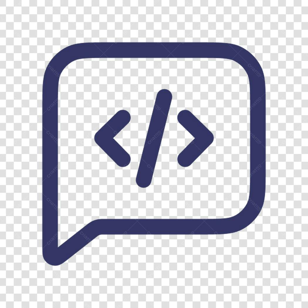 Ícone de Código PNG com fundo transparente