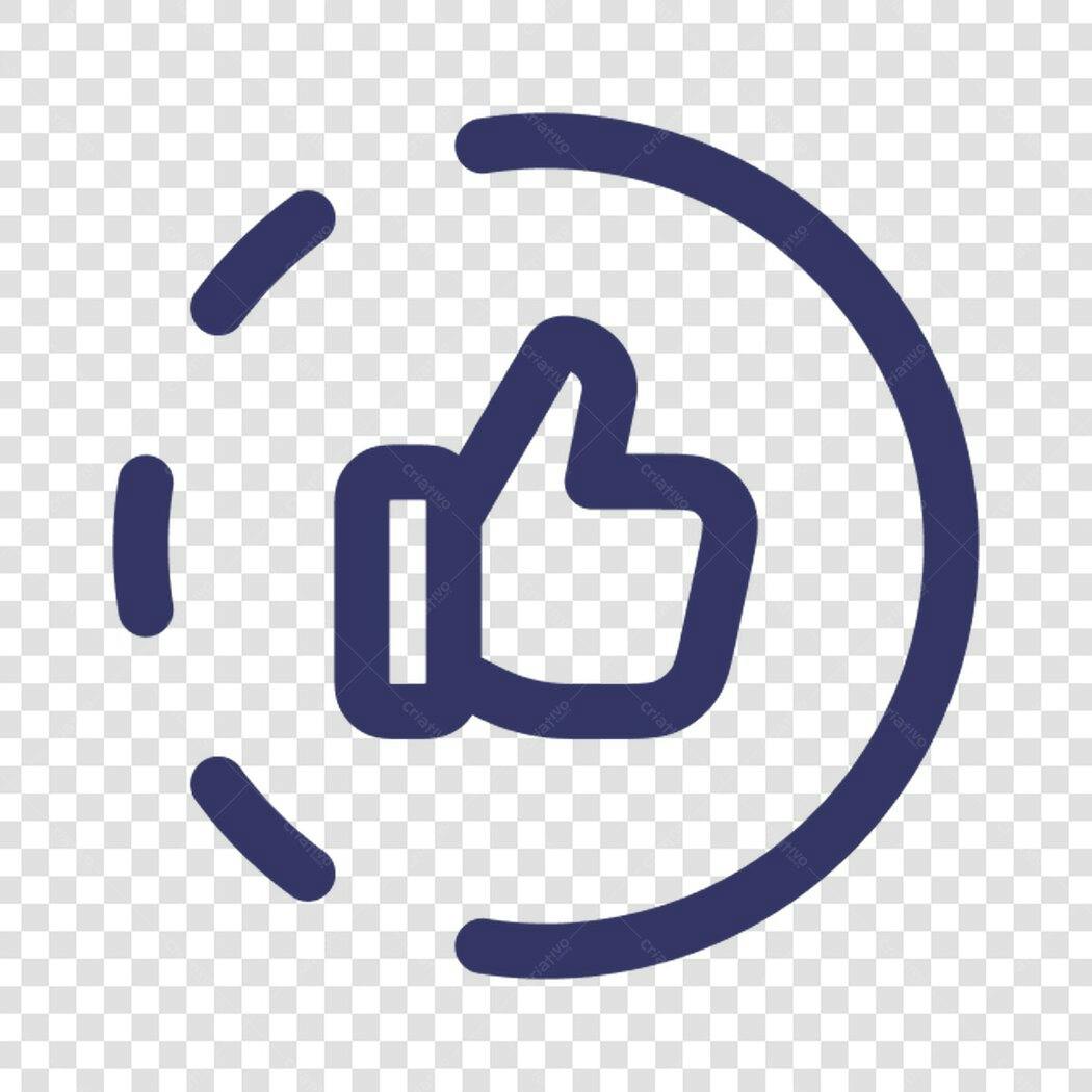 Ícone Curtida PNG com fundo transparente