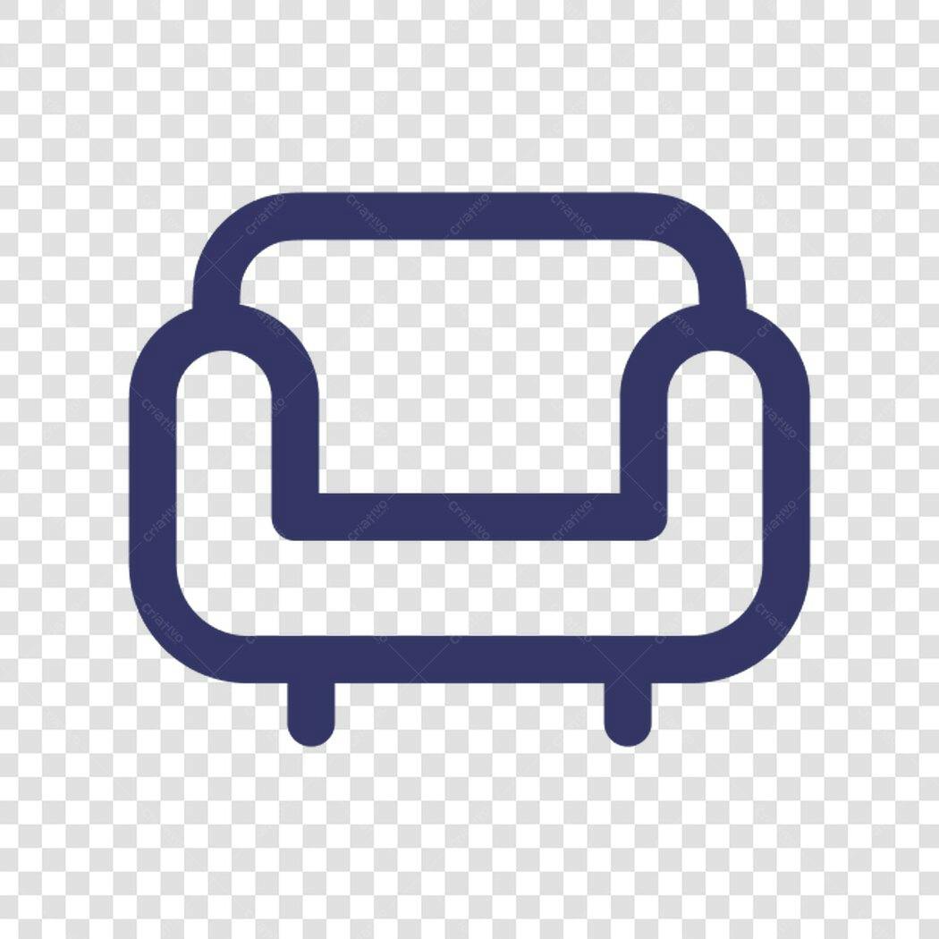 Icone de Sofá PNG com fundo transparente