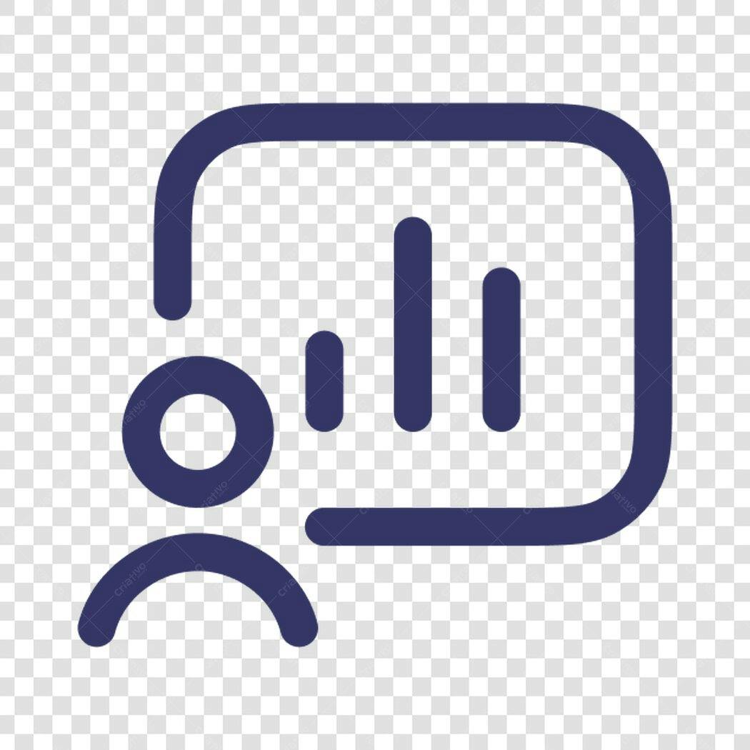 Ícone de apresentação de dados PNG com fundo transparente