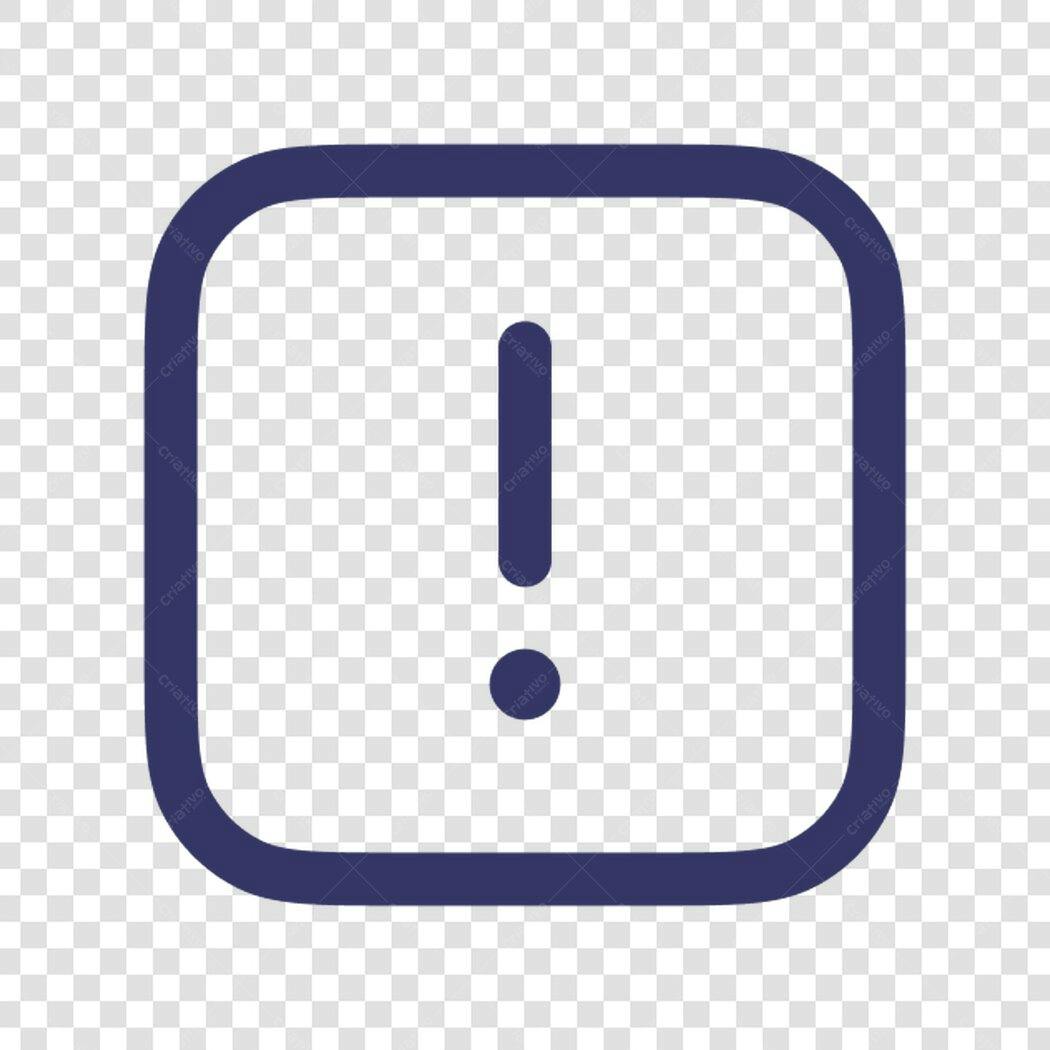 Ícone de alerta PNG com fundo transparente