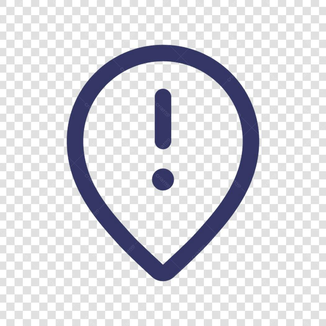 Icone de alerta PNG com fundo transparente