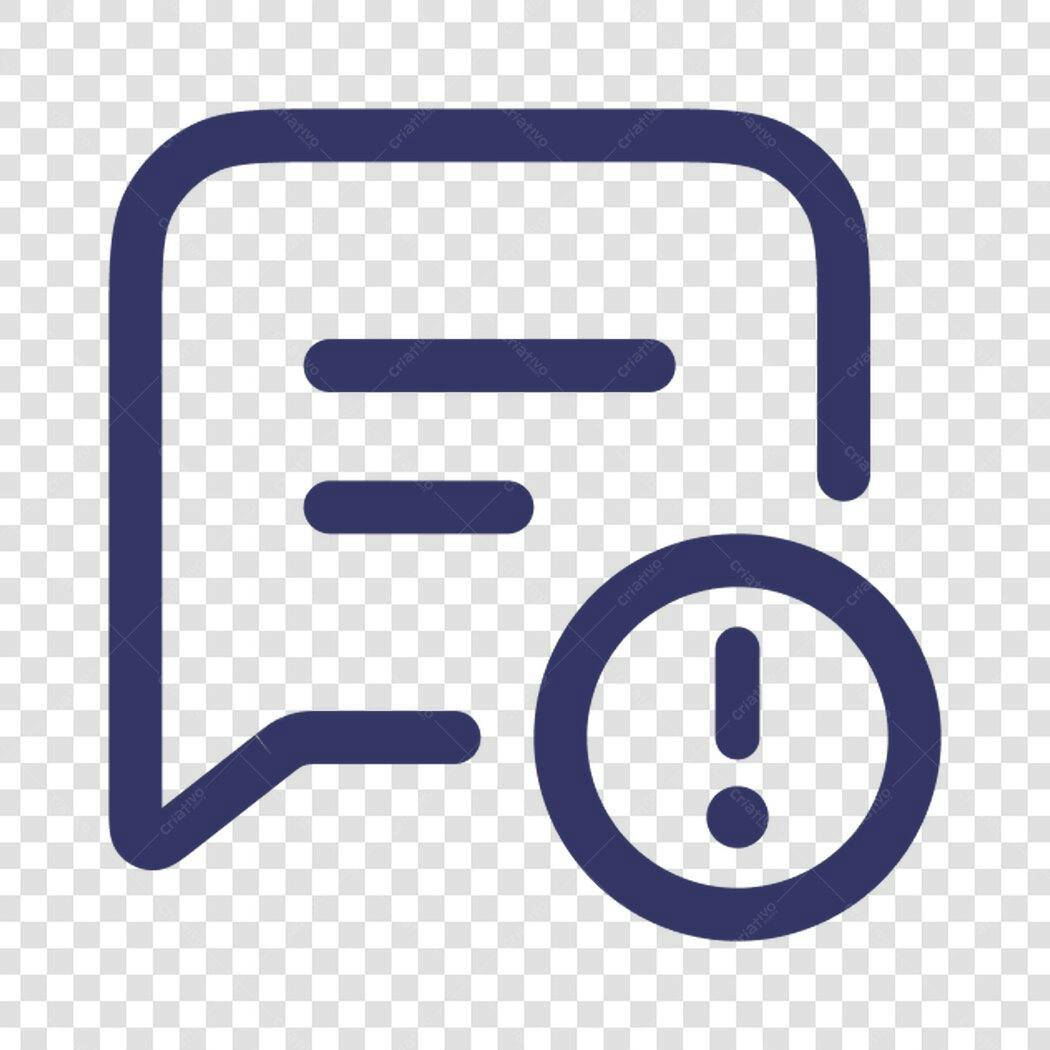 Icone de Alerta PNG com fundo transparente