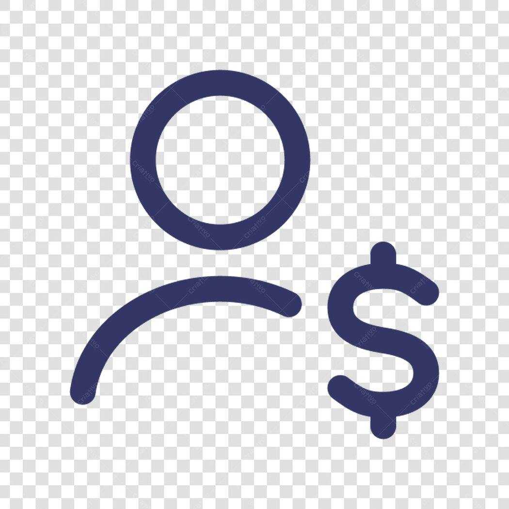 Ícone Cliente e Dinheiro PNG com fundo transparente