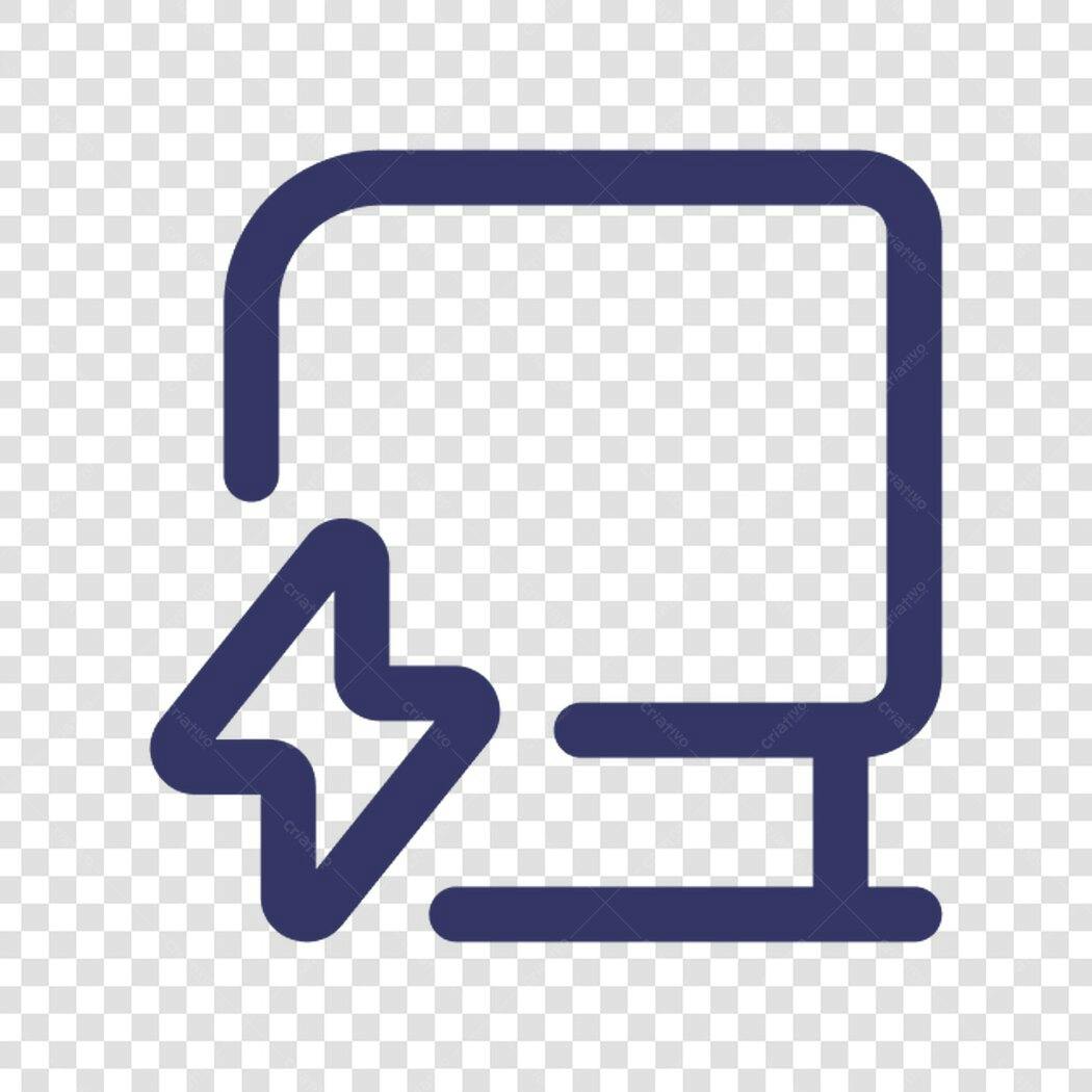 Ícone de edição de tela PNG com fundo transparente