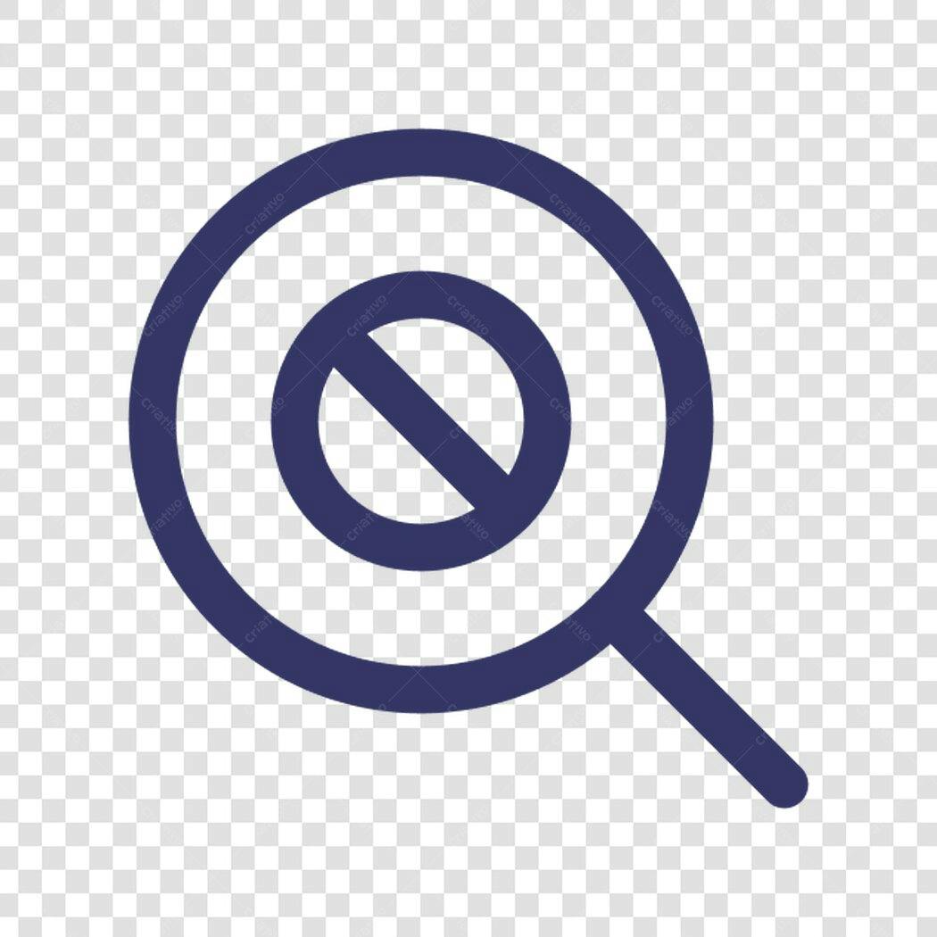 Ícone Busca Proibida PNG com fundo transparente