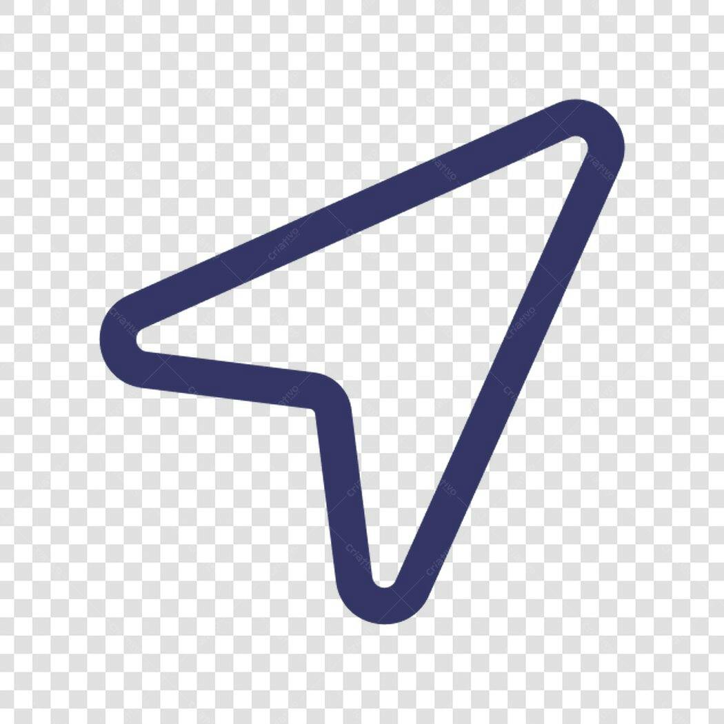 Ícone de seta direcional PNG com fundo transparente